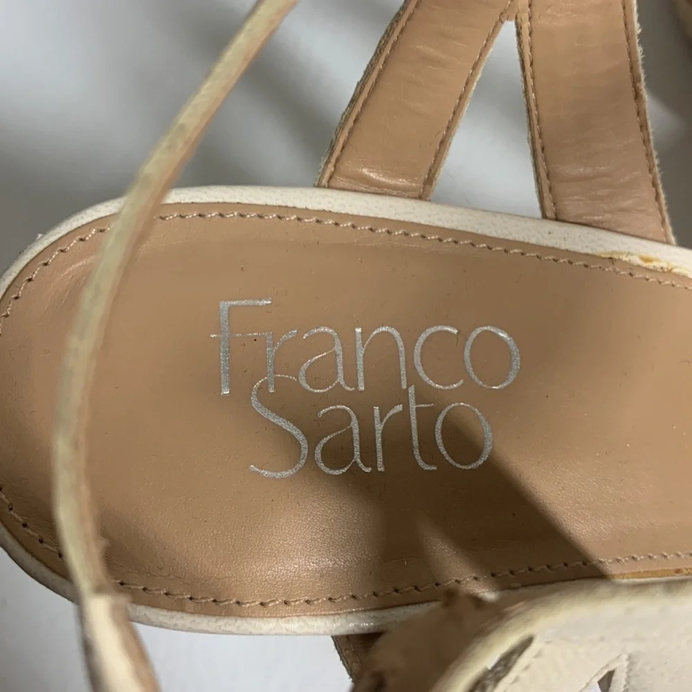 Franco Sarto Cork Wedge Sandels, 9.5